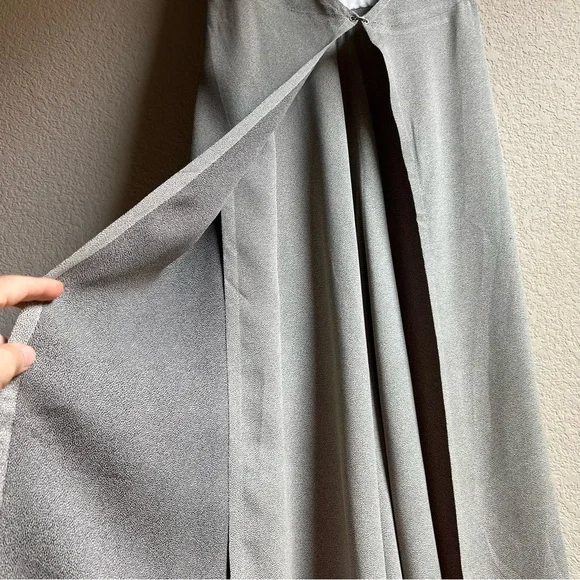 Vintage Ann Taylor for KENAR Structural Sleeveless Black Dot Maxi Dress, S - Picture 6 of 10